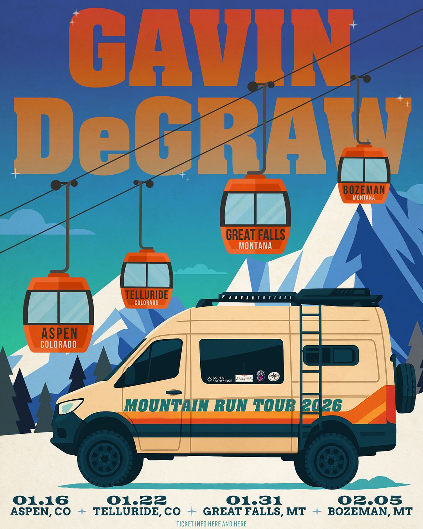 Gavin DeGraw Tour Poster 2026